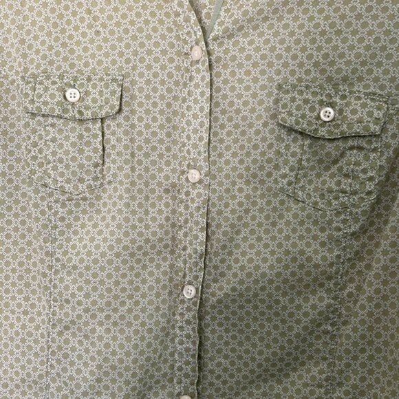 Old Navy Large Olive Green Blouse - Picture 2 of 11